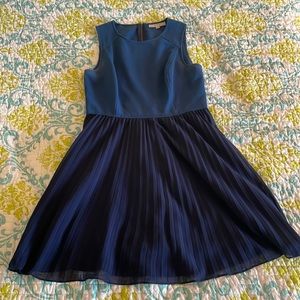 Loft blue and navy dress size 10